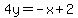 4y=-x%2B2