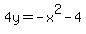 4y=-x%5E2-4