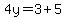 4y=3%2B5