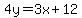 4y=3x%2B12