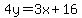 4y=3x%2B16