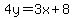 4y=3x%2B8