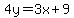 4y=3x%2B9