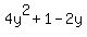 4y%5E2%2B1-2y