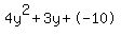 4y%5E2%2B3y%2B-10