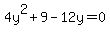 4y%5E2%2B9-12y=0