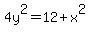 4y%5E2=12%2Bx%5E2