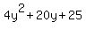 4y%5E2+%2B+20y+%2B+25