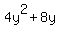 4y%5E2+%2B+8y