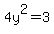 4y%5E2+=+3