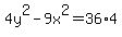 4y%5E2-+9x%5E2+=+36%2A4