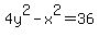 4y%5E2-x%5E2=36