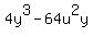 4y%5E3-64u%5E2y