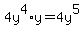 4y%5E4%2Ay+=4y%5E5