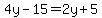 4y-15=2y%2B5
