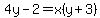 4y-2=x%28y%2B3%29