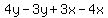 4y-3y%2B3x-4x