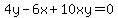 4y-6x%2B10xy=0