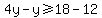 4y-y+%3E=18-12+