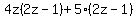4z%282z-1%29%2B5%282z-1%29