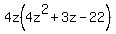 4z%284z%5E2%2B3z-22%29