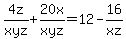 4z%2Fxyz%2B20x%2Fxyz=12-16%2Fxz