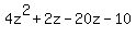 4z%5E2%2B2z-20z-10