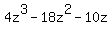 4z%5E3-18z%5E2-10z+