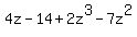 4z-14%2B2z%5E3-7z%5E2