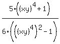 5%28%28xy%29%5E4%2B1%29%2F6%28%28%28xy%29%5E4%29%5E2-1+%29