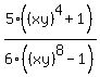 5%28%28xy%29%5E4%2B1%29%2F6%28%28xy%29%5E8-1+%29