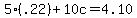 5%28.22%29%2B10c=4.10