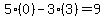5%280%29-3%283%29=9