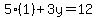 5%281%29%2B3y=12