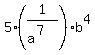 5%281%2F%28a%5E7%29%29b%5E4