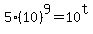 5%2810%29%5E9=10%5Et
