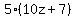 5%2810z%2B7%29