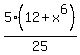 5%2812%2Bx%5E6%29%2F25