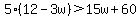 5%2812-3w%29%3E15w%2B60