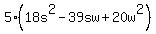 5%2818s%5E2-39sw%2B20w%5E2%29