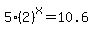 5%282%29%5Ex=10.6