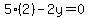 5%282%29-2y=0