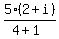 5%282%2Bi%29%2F%284%2B1%29