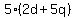 5%282d%2B5q%29