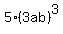 5%283ab%29%5E3