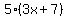 5%283x%2B7%29