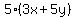 5%283x+%2B+5y%29