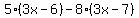 5%283x-6%29-8%283x-7%29