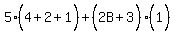 5%284%5E%22%22%2B2%2B1%29%2B%282B%2B3%5E%22%22%29%281%5E%22%22%29