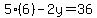 5%286%29-2y=36